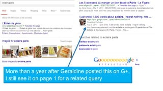 More than a year after Geraldine posted this on G+, 
I still see it on page 1 for a related query 
 