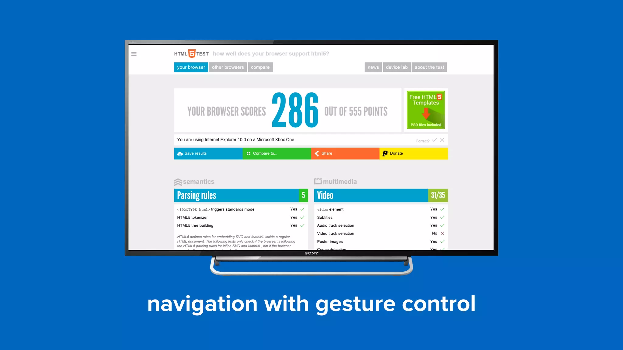 navigation with gesture control
 
