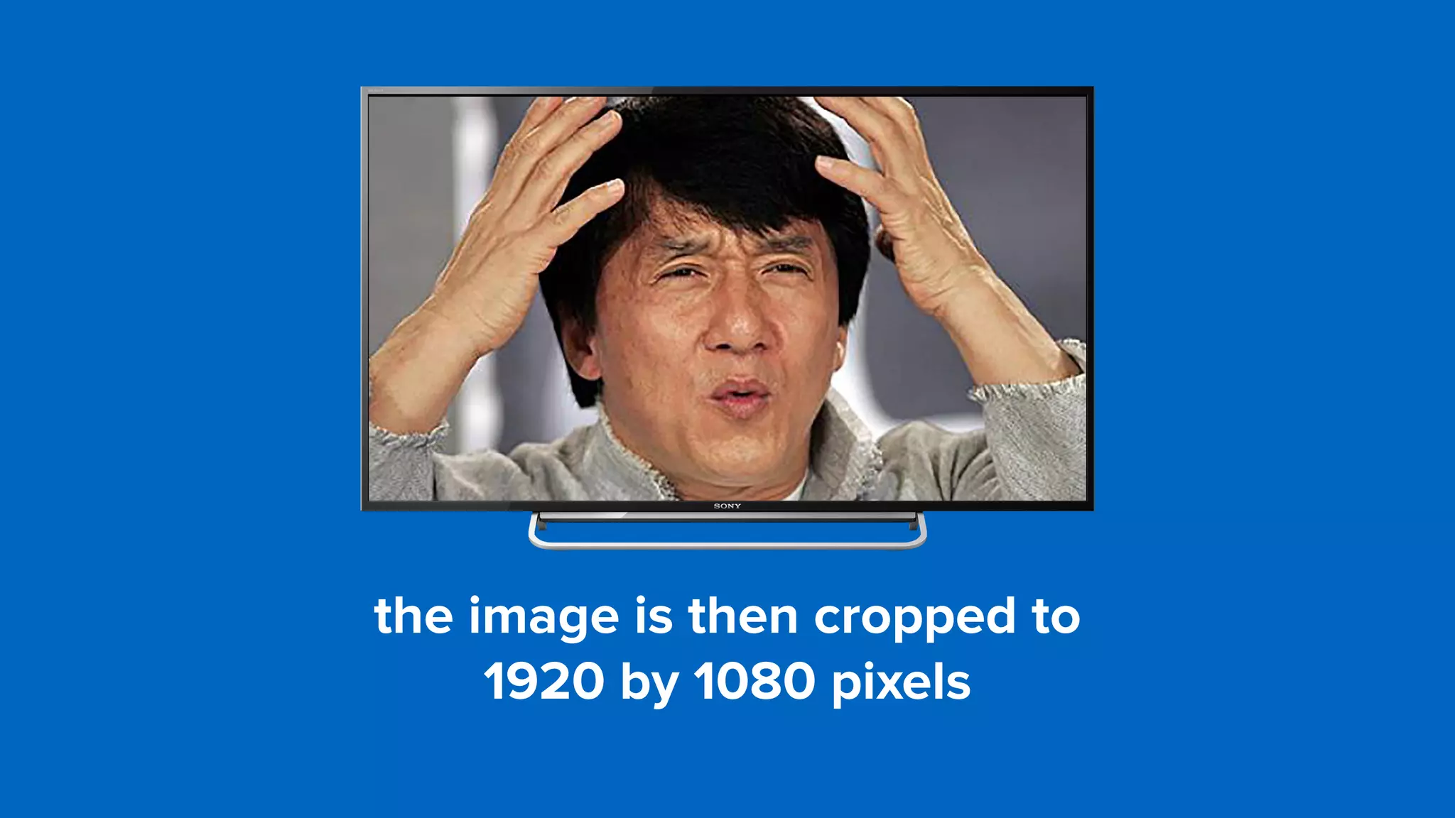 the image is then cropped to  
1920 by 1080 pixels
 