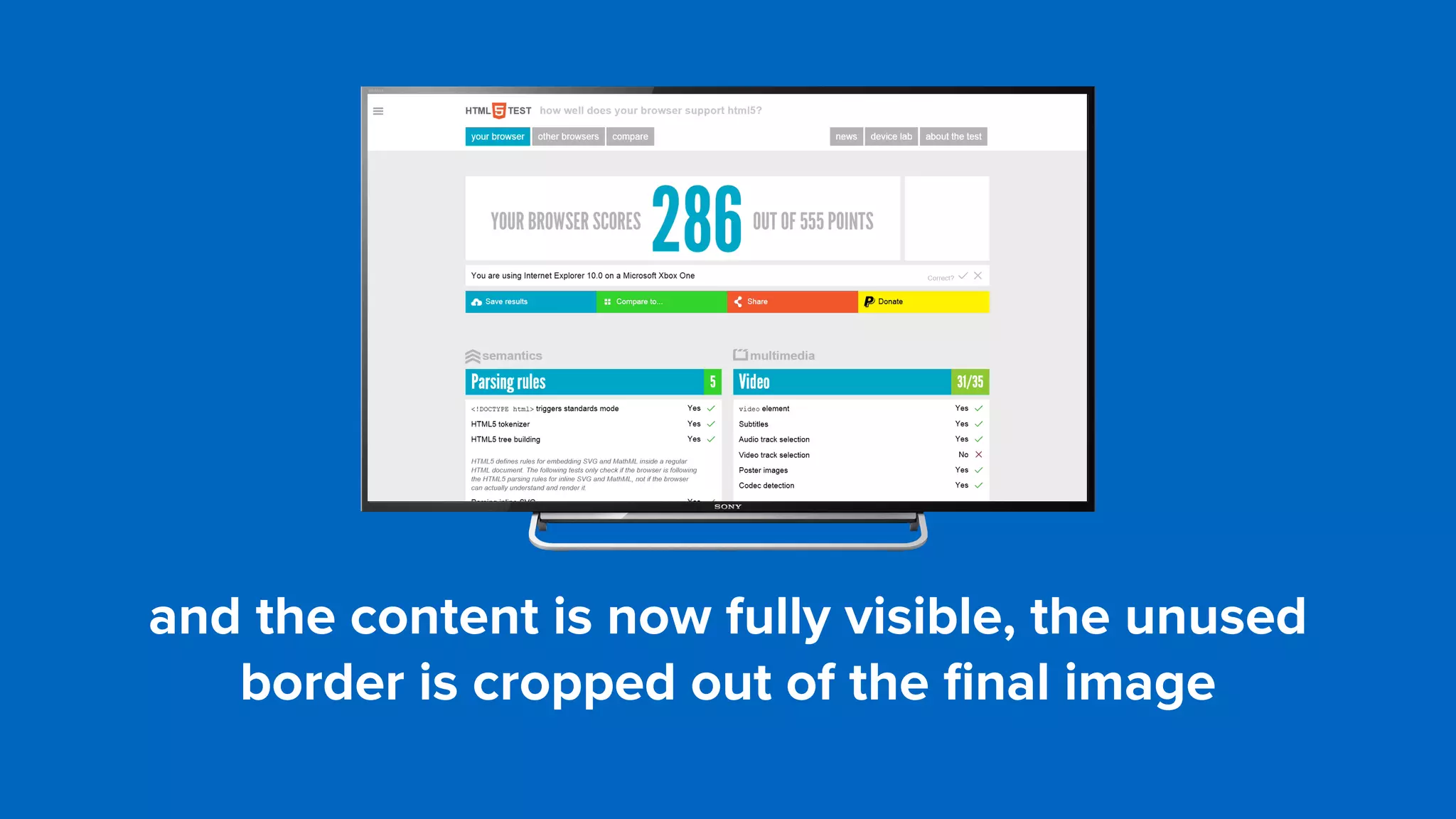 and the content is now fully visible, the unused
border is cropped out of the ﬁnal image
 