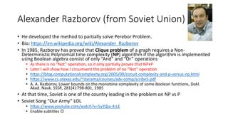 A Weird Soviet Method to Partially Solve the Perebor Problem | PPTX
