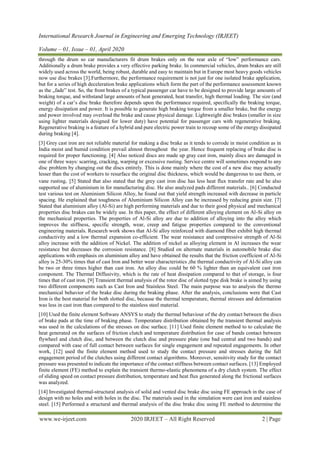 Analysis of Disc Brake by Modifying in Design and Material Composition