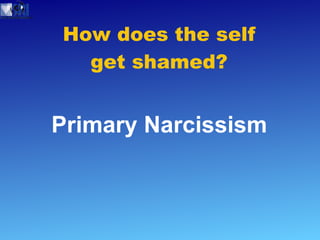 How does the self get shamed? Primary Narcissism 