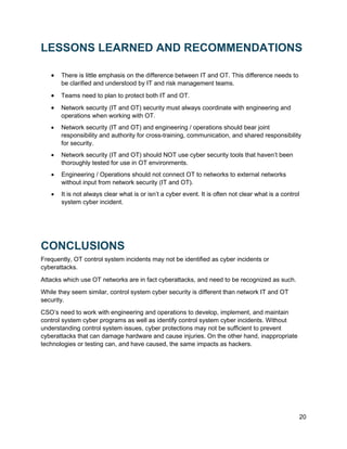 Who is responsible for and how in OT Security | PDF