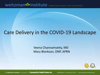 Care Delivery in the COVID-19 Landscape
Veena Channamsetty, MD
Mary Blankson, DNP, APRN
 