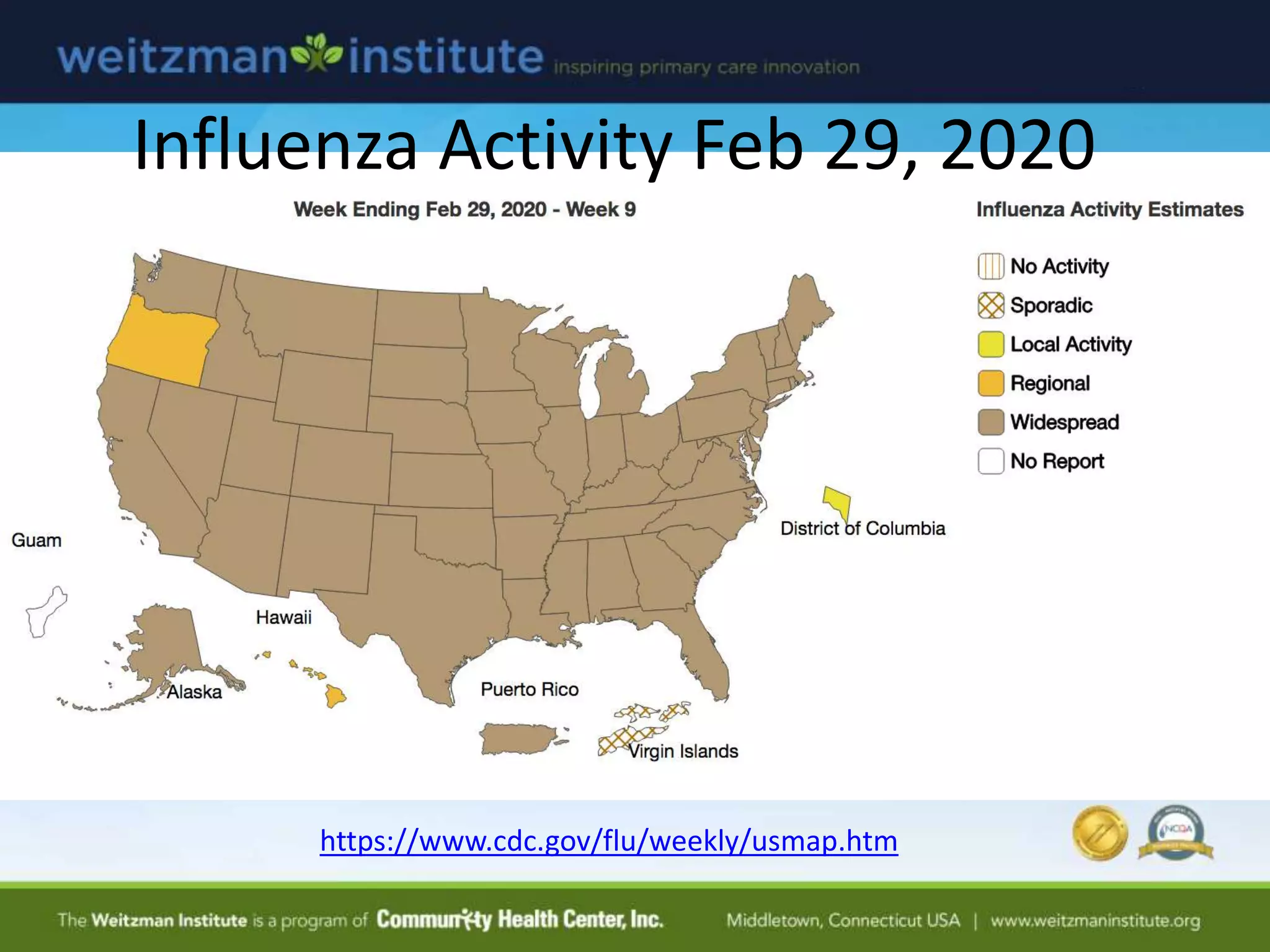 Influenza Activity Feb 29, 2020
https://www.cdc.gov/flu/weekly/usmap.htm
 