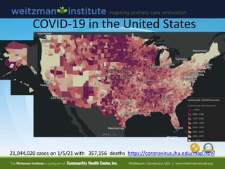 21,044,020 cases on 1/5/21 with 357,156 deaths https://coronavirus.jhu.edu/map.html
COVID-19 in the United States
 