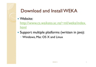 how to install weka in linux
