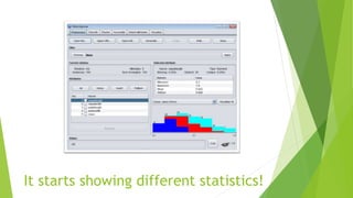 It starts showing different statistics!
 