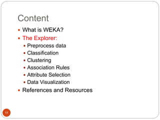 Weka Preprocessing Introduction to Weka and Preprocessing.ppt