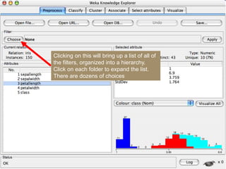 25
Clicking on this will bring up a list of all of
the filters, organized into a hierarchy.
Click on each folder to expand the list.
There are dozens of choices
 