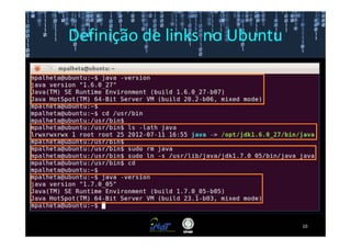 Definição de links no Ubuntu




                               10
 