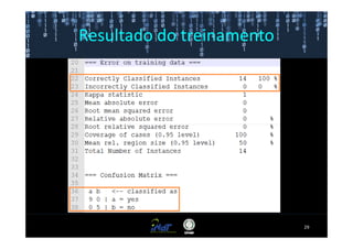 Resultado do treinamento




                           29
 