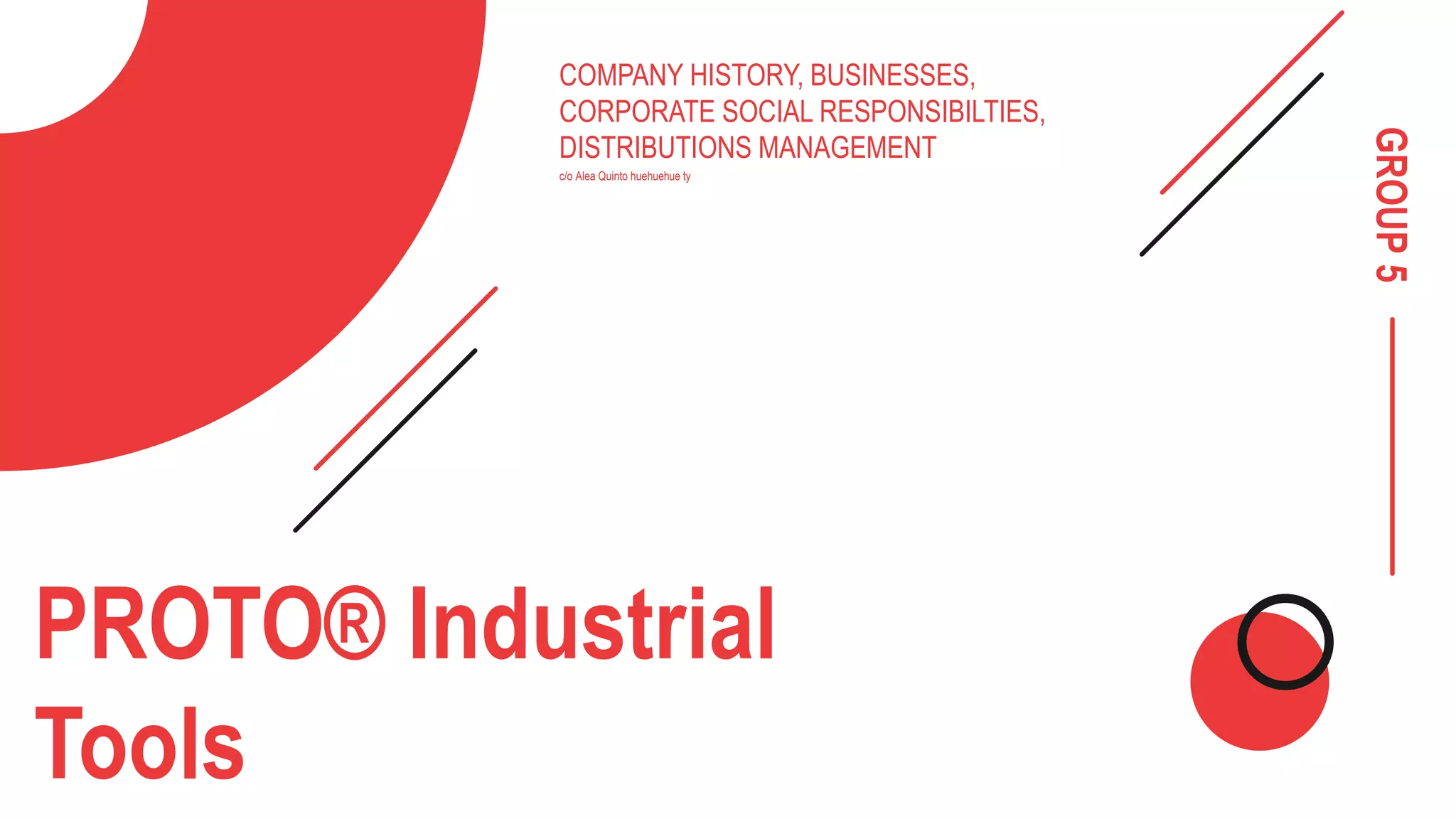 PROTO Industrial Tools PPTX