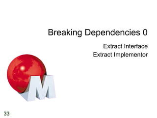 Breaking Dependencies 0 Extract Interface Extract Implementor 