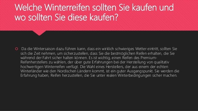 Welche Winterreifen Sollten Sie Kaufen Und Wo Sollten Sie Diese Kaufen