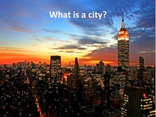 What is a city?
