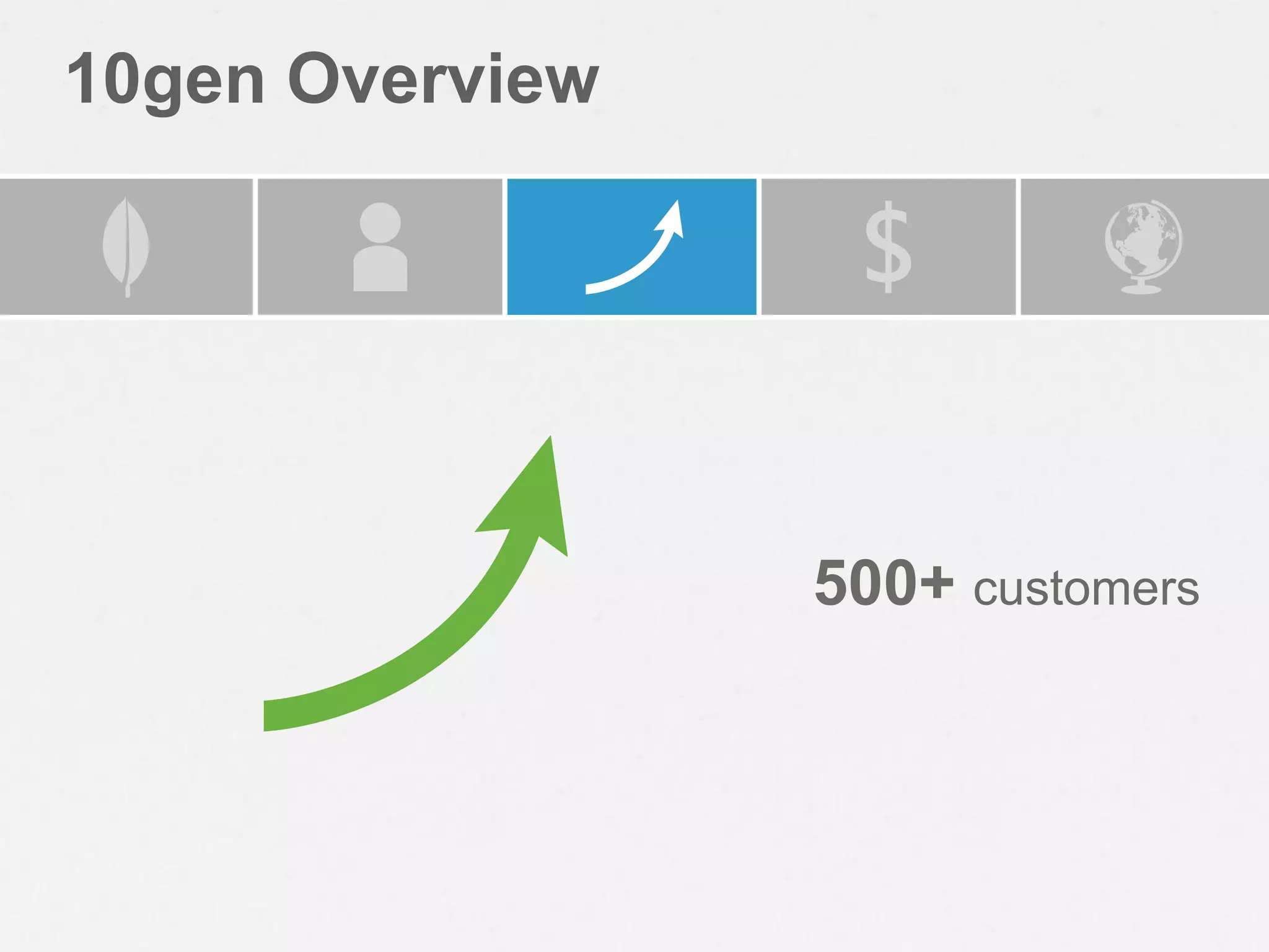 10gen Overview




                 500+ customers
 