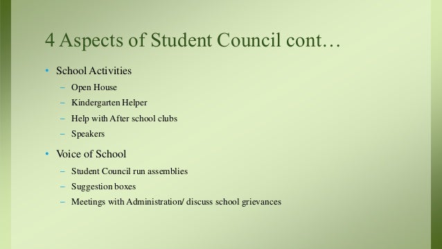 Student Council Presentation