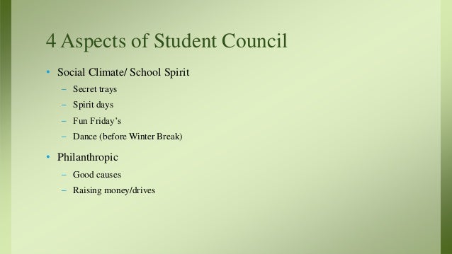 4th grade student council speech ideas