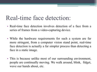 human face detection using matlab | PPTX