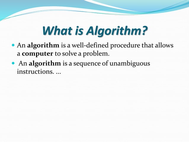 Algorithm | PPT