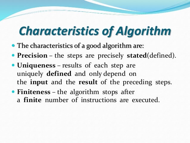 Algorithm