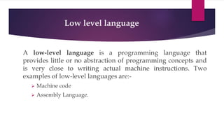 Programming Language | PPT