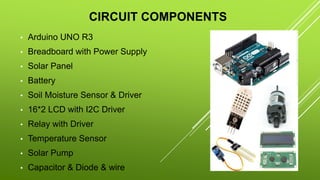 arduino based automtic irrigation system | PPTX | Agriculture | Industries