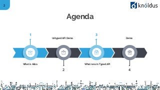 2
42
3
Agenda
What is Akka
Untyped API Demo
What new in Typed API
Demo
1
 