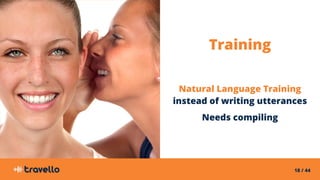 18 / 44
Training
Natural Language Training
instead of writing utterances
Needs compiling
 