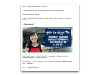 Welcome Email Examples - Compiled By RaelynTan.com