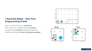 Introduction to Programming with Karel the Robot in Code in Place | PPTX