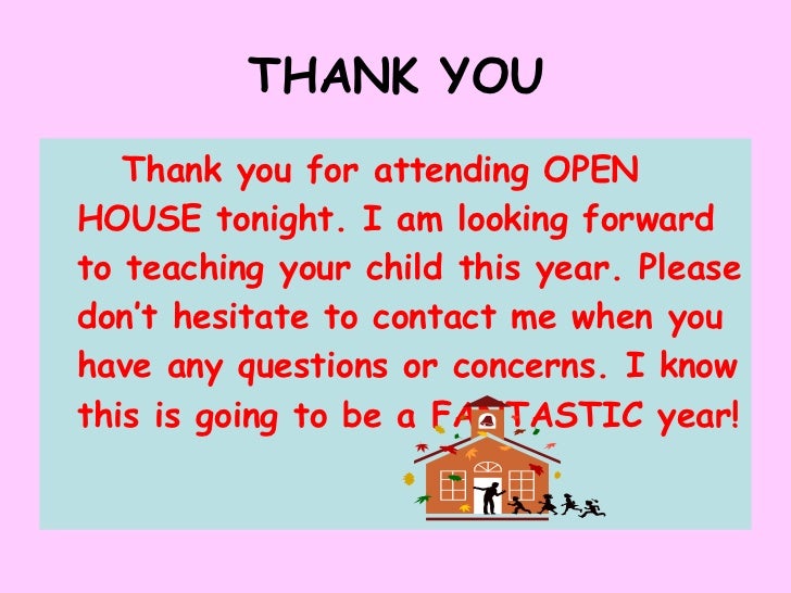 open house powerpoint presentation for parents