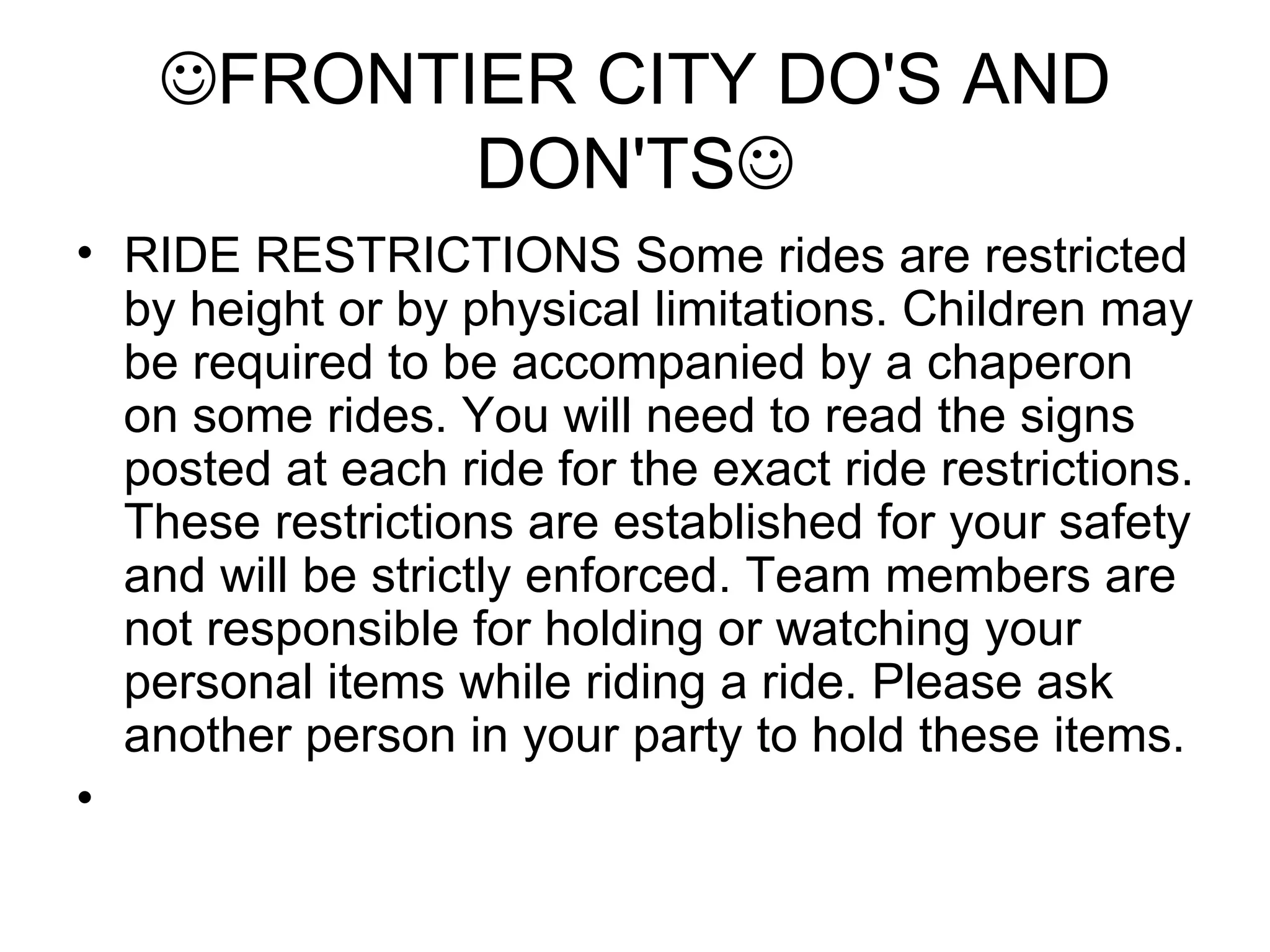Welcome To Frontier City PPT welcome-to-frontier-city-ppt