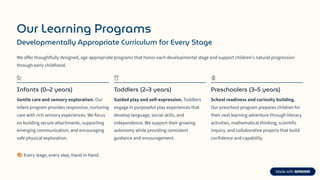Welcome-to-Hand-and-Hand early learning centre | PDF