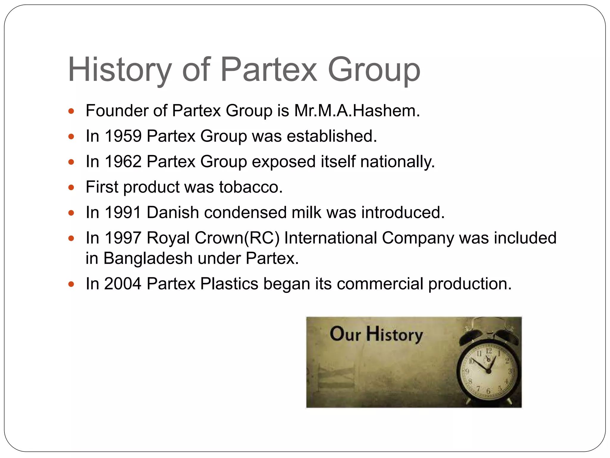 Partex Rasel N Partex Group of Bangladesh | PPTX