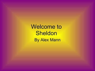 Welcome to Sheldon By Alex Mann 