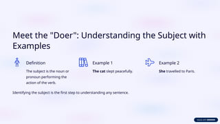 Doer Example Welcome-to-the-World-of-Sentences-Building-Blocks-of-Communication.pptx