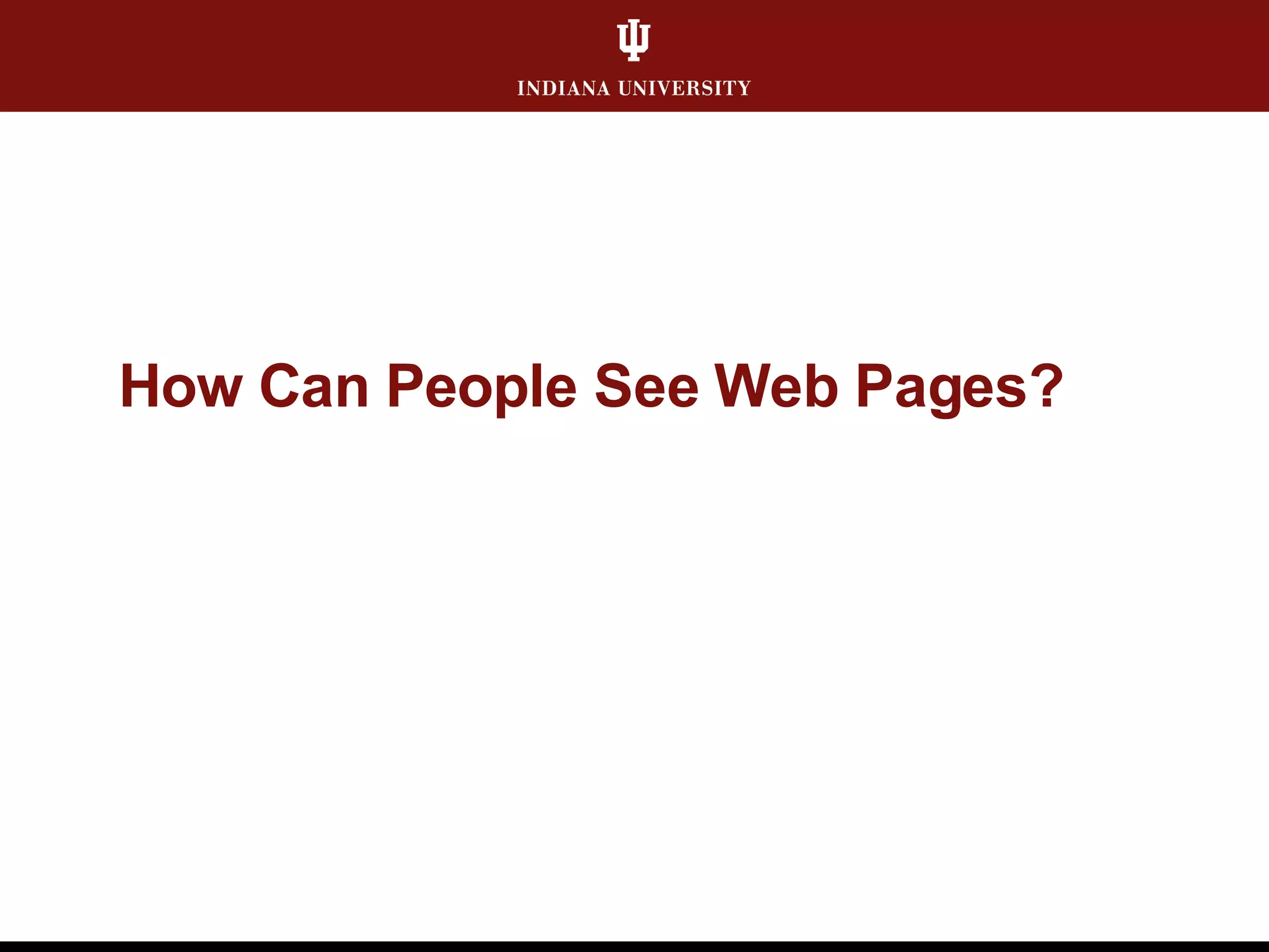 Web Publishing: An Overview of Tools and Service