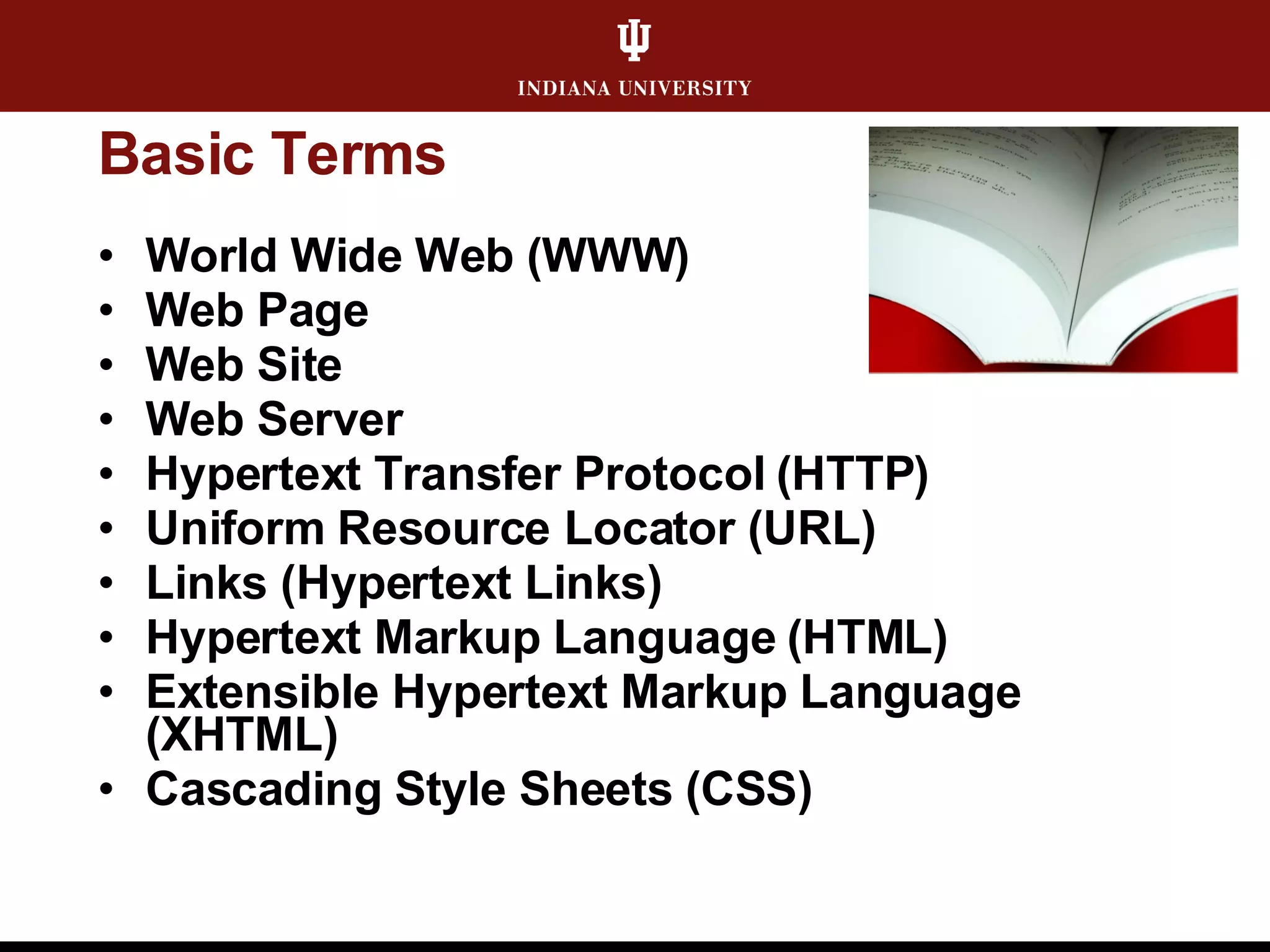 Web Publishing: An Overview of Tools and Service