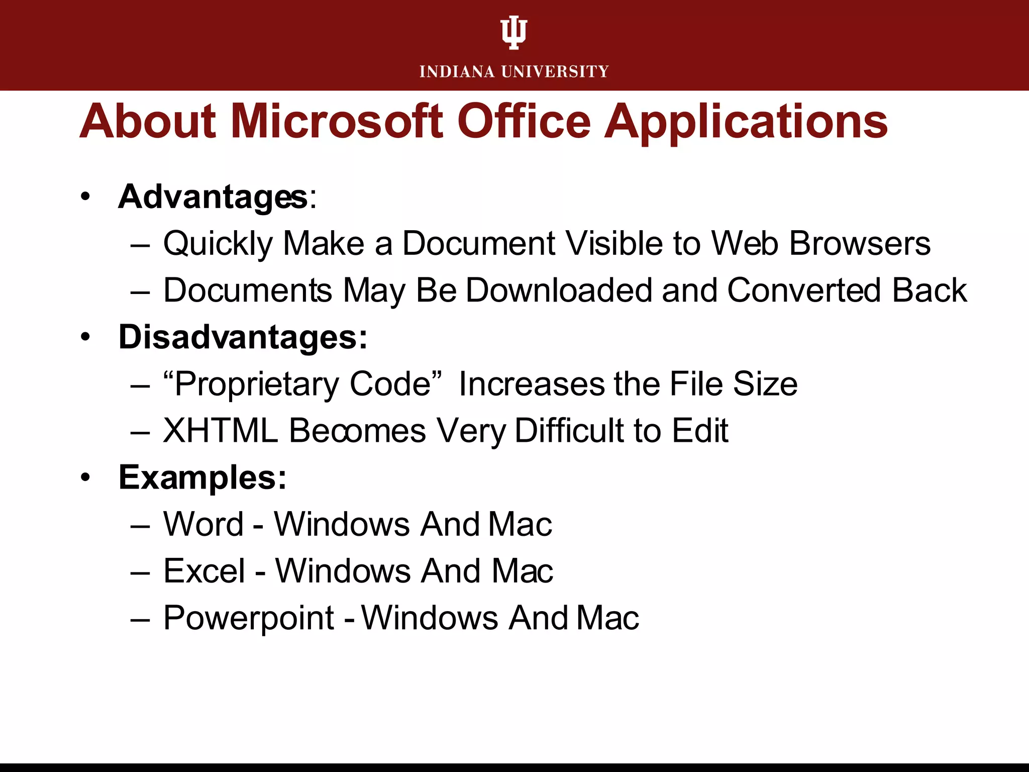 Web Publishing: An Overview of Tools and Service