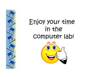 Welcome To Your Computer Lab Ppt | PDF | Computer Peripherals | Computing