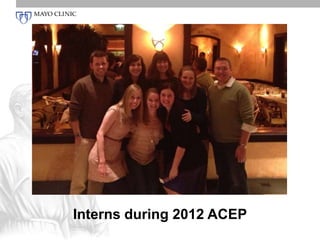 Interns during 2012 ACEP 
 