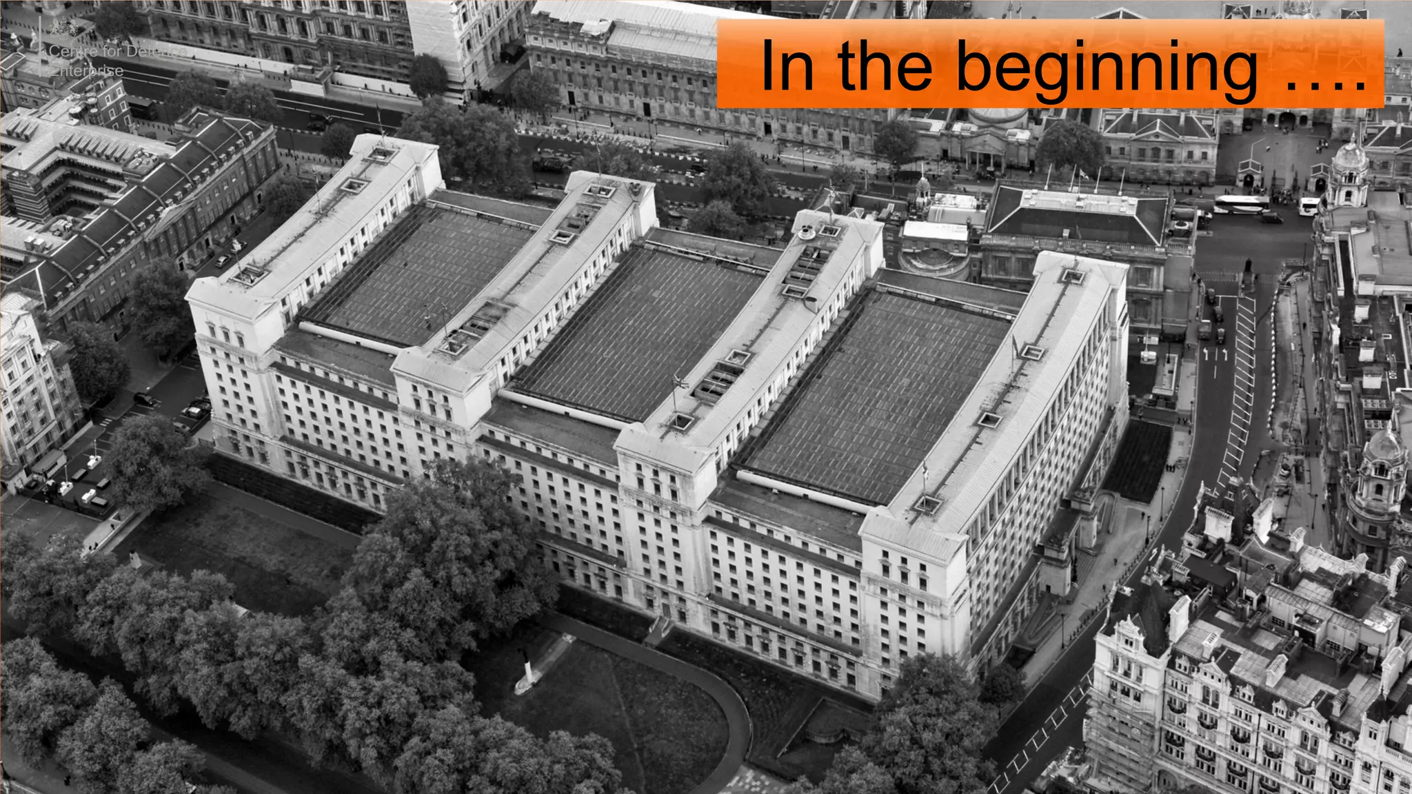 In the beginning ….
 