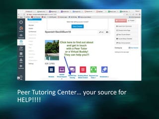 Peer Tutoring Center… your source for
HELP!!!!
 