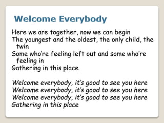 Welcome Assembly 2018 | PPTX