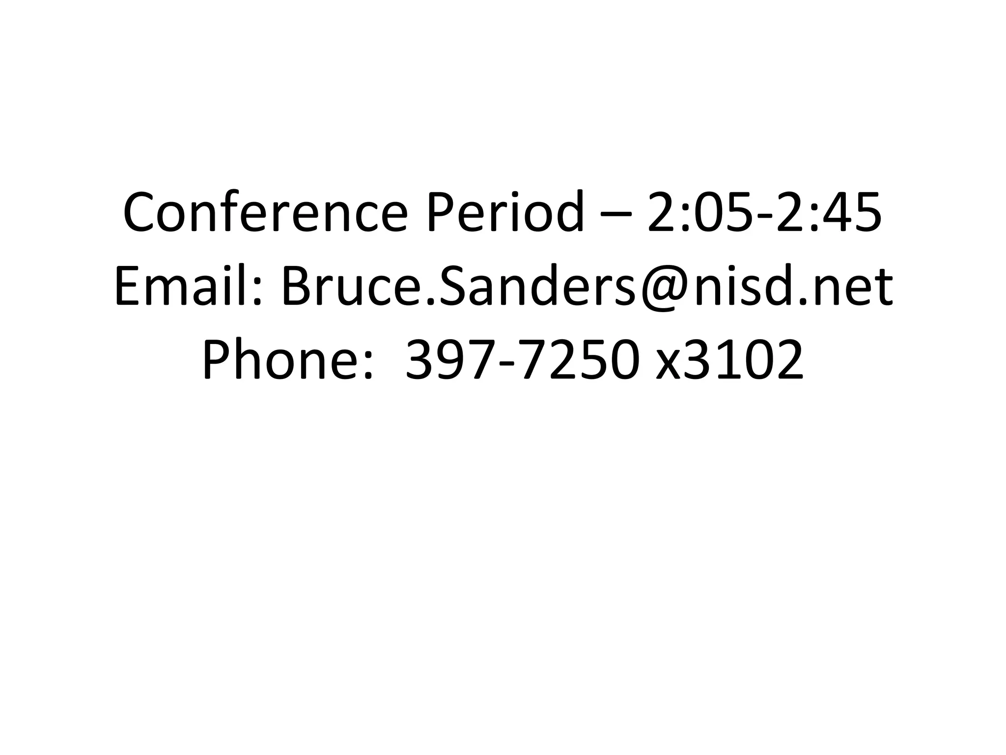 About Mr. Sanders | PPT