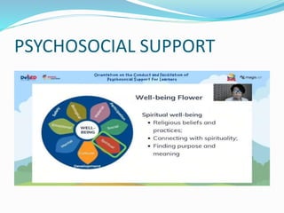 PSYCHOSOCIAL SUPPORT
 