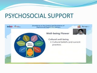 PSYCHOSOCIAL SUPPORT
 